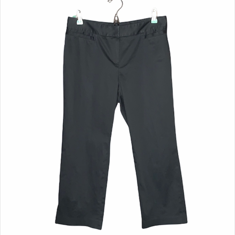 Lafayette 148 New York Black Crop‎ Pants Size 8